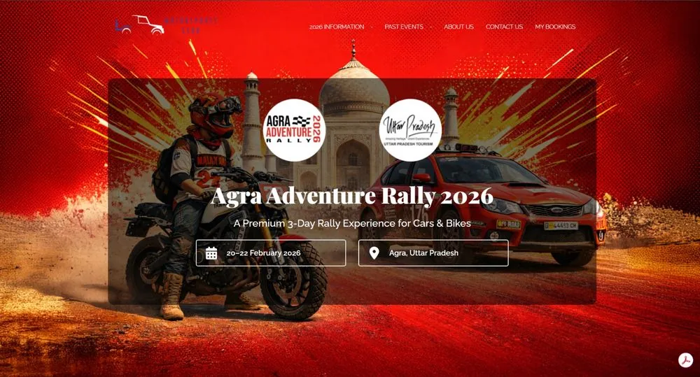 Agra Adventure Rally 2026 official website
