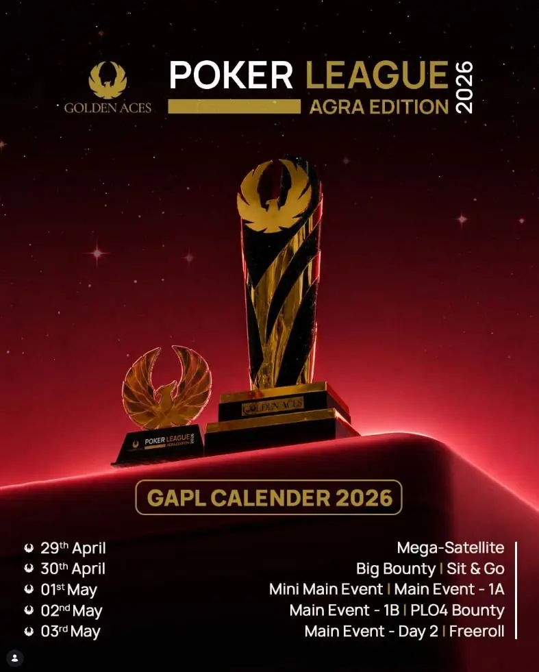 Poker League · Agra Edition 2026 · ₹30L guaranteed